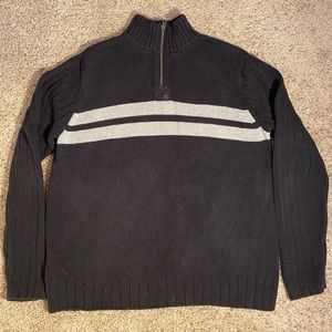 Polo Jeans Co. Sweater 1/4 zip cotton black XXL